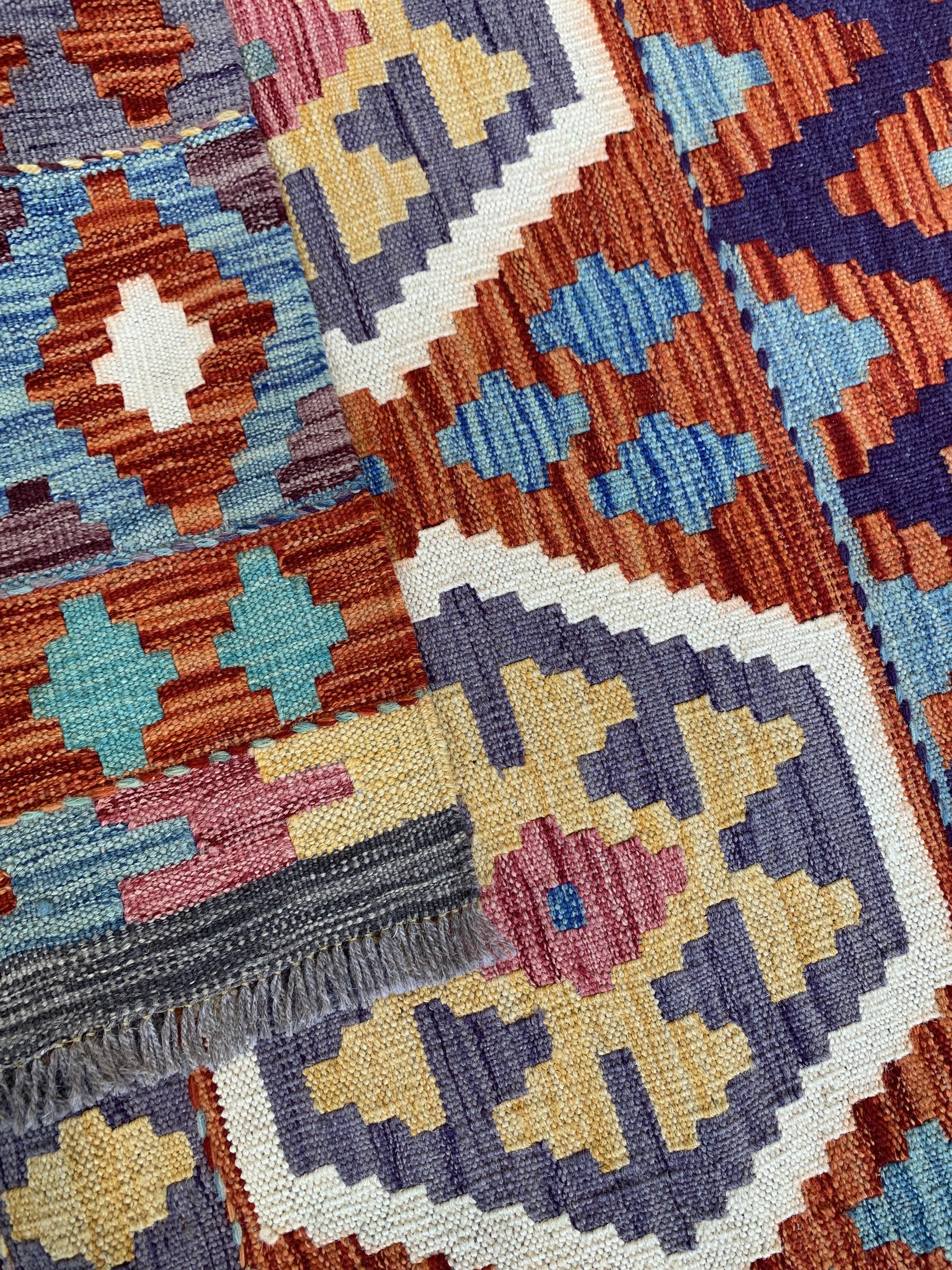 Kilim Afghan Runner 298cm x 85cm