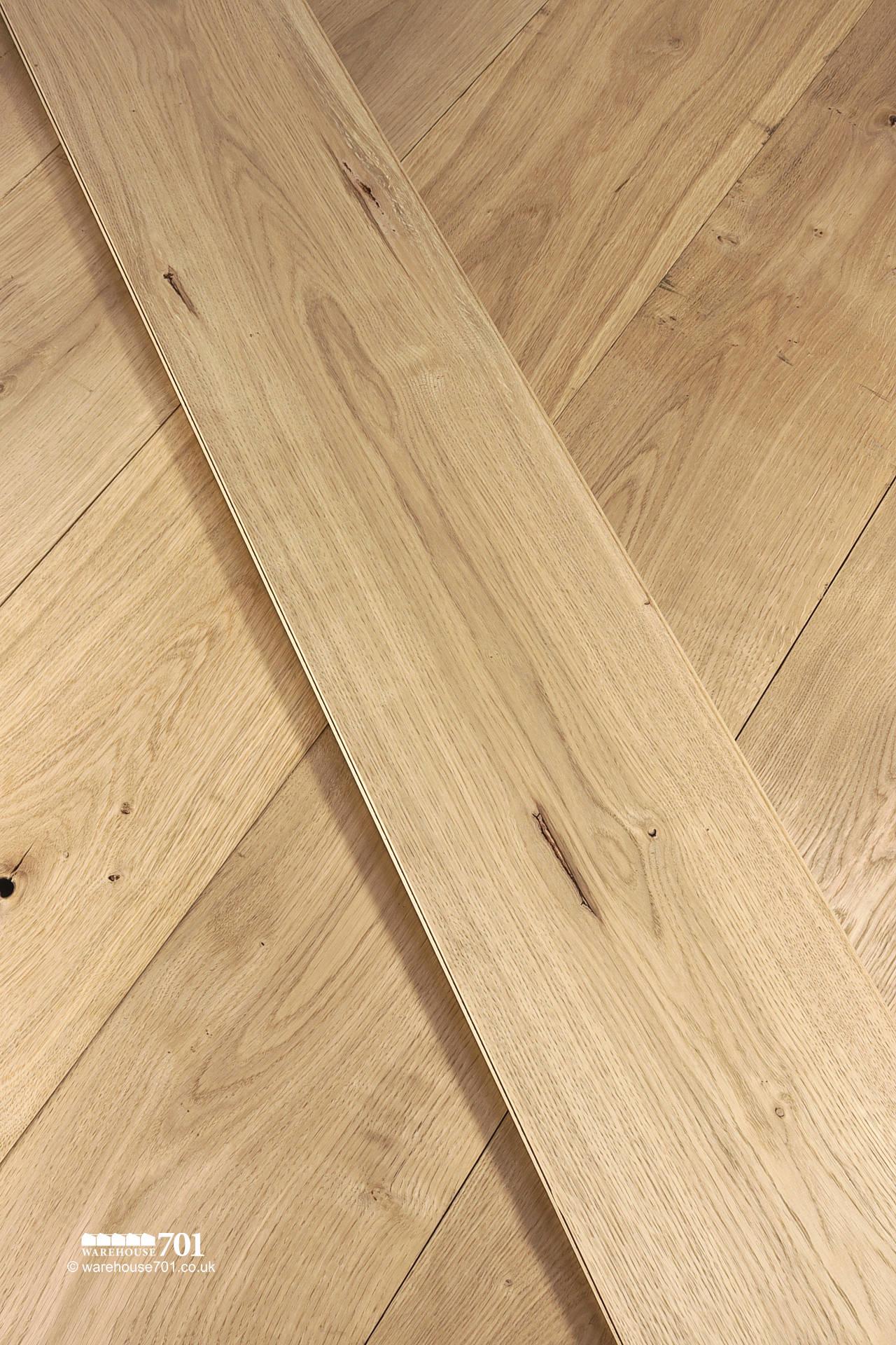 New Natural Oak Solid Wood Tongue and Groove Plank Flooring #4