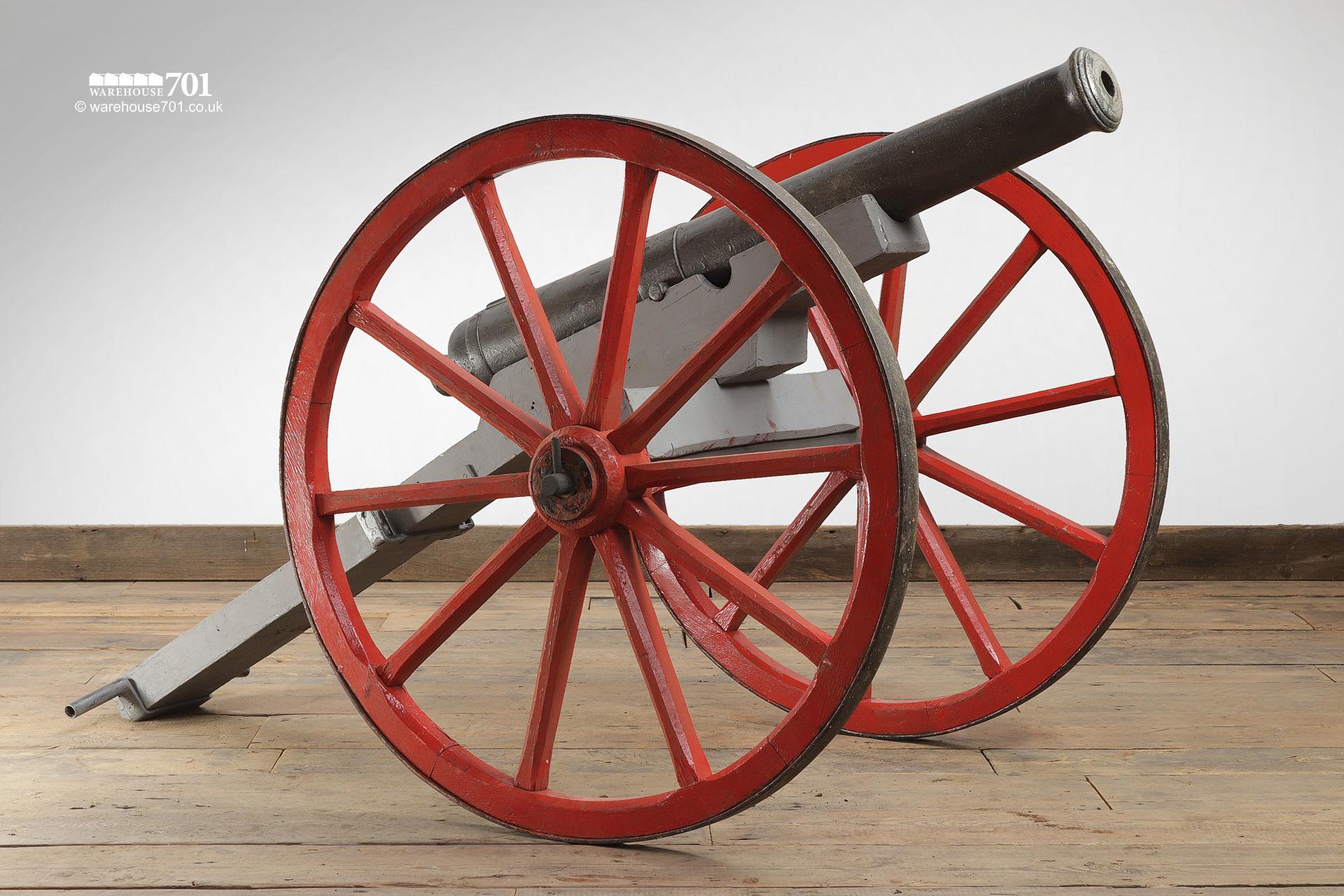Fabulous Vintage Wooden Replica Cannon #3