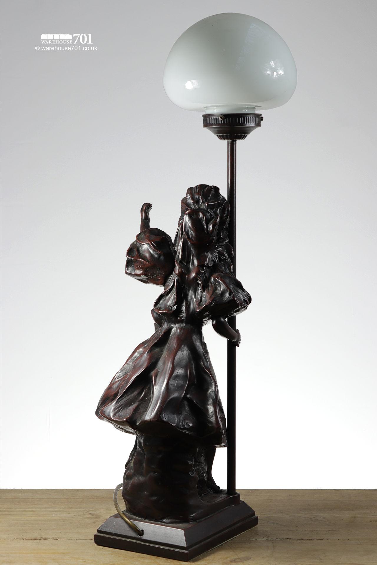 Vintage Victor Bruyneel Figurine Table Lamp #2