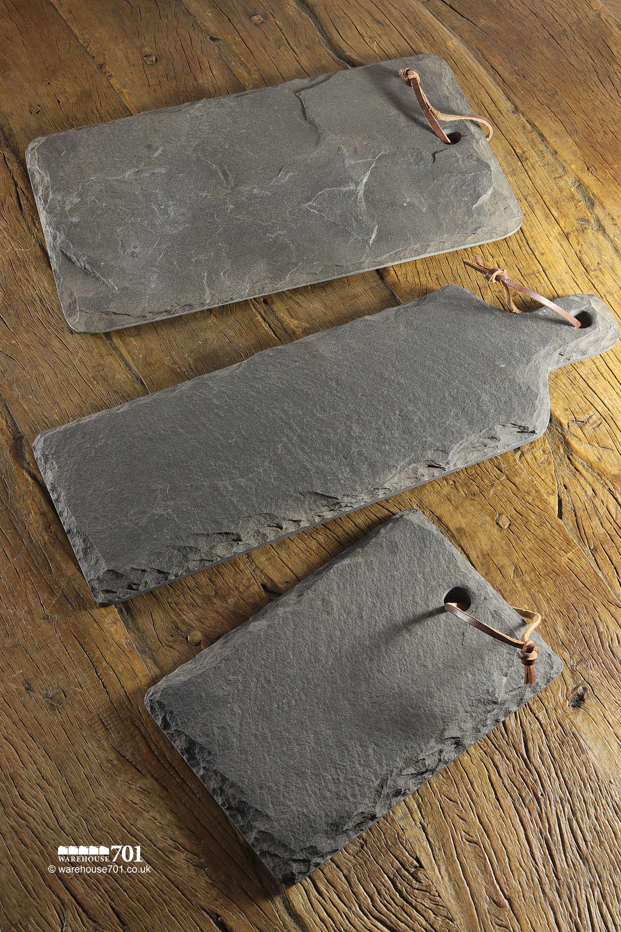 New Assorted Hand Hewn Slate Serving Platters #2