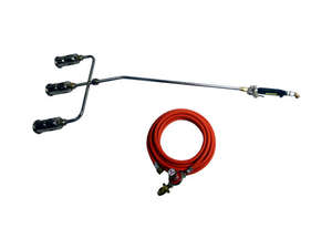 Brenner Single Head LPG Gas Torch - 50mm Burner, 350mm Neck