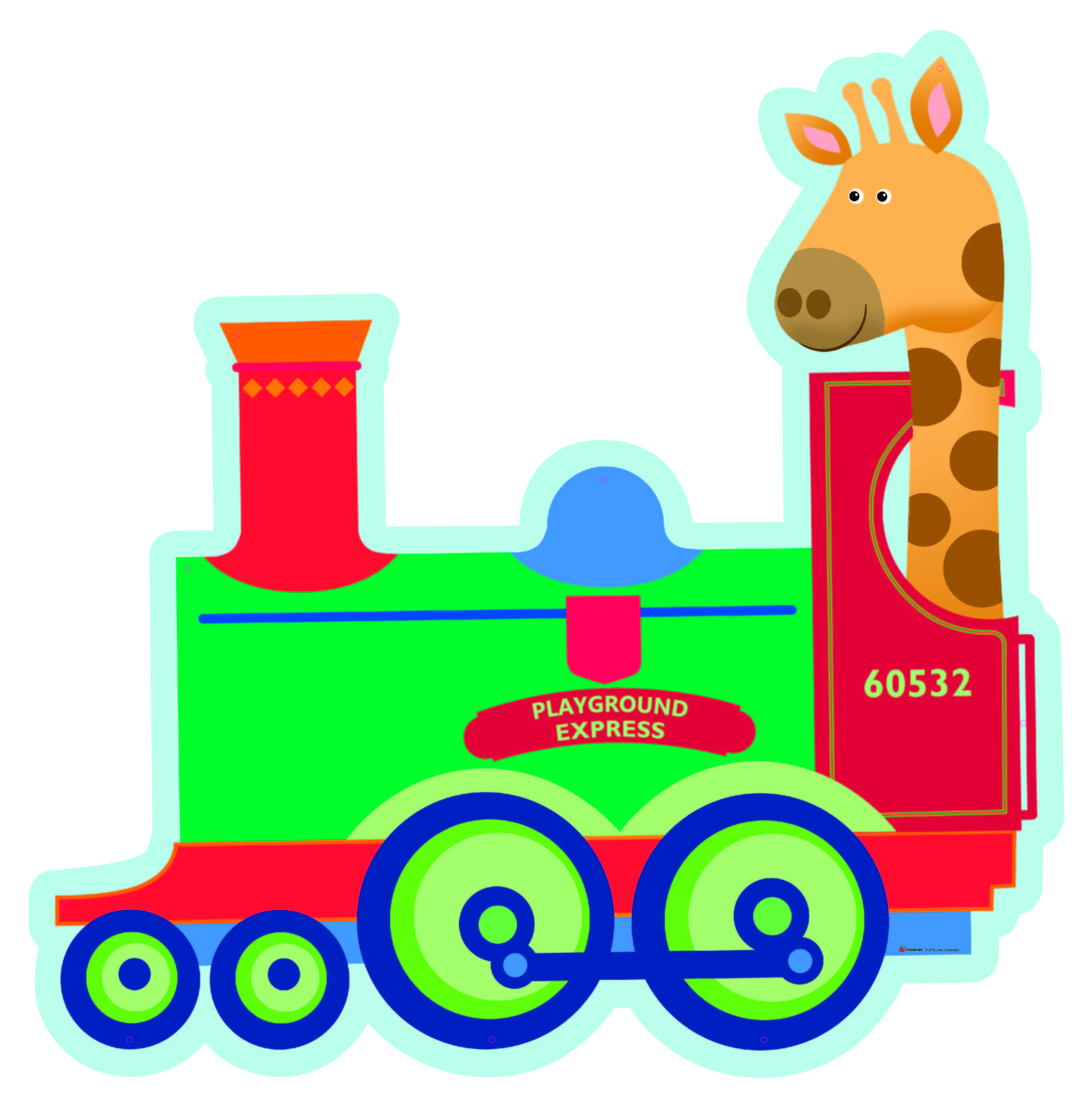 Jungle Train Chalkboard