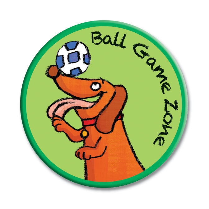 Zone Sign Ball Game Wall Sign