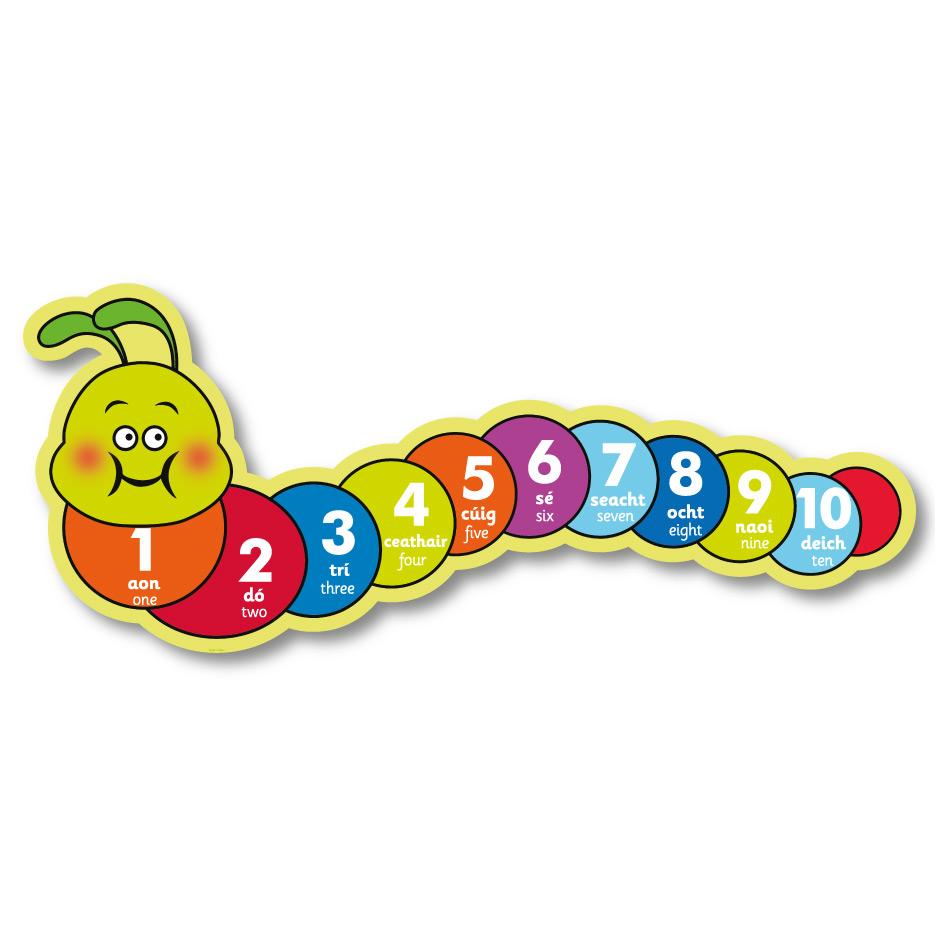 Counting caterpillars english as gaeilge 