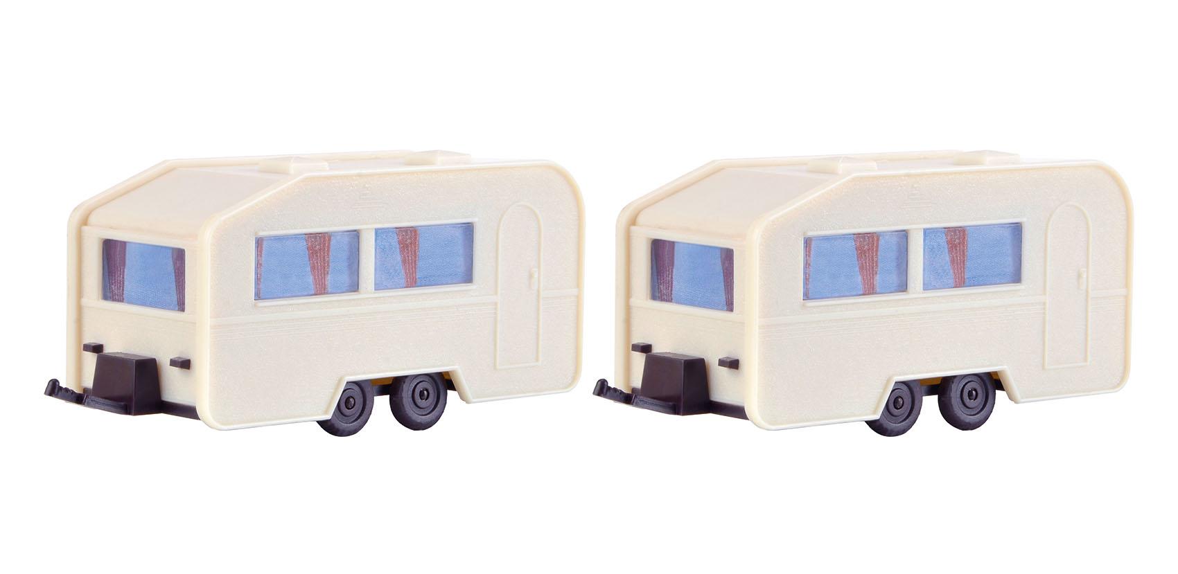 Vollmer 45144 Verkaufswagen – 2 Stück, Maßstab 1:87 H0 Für Modelleisenbahn