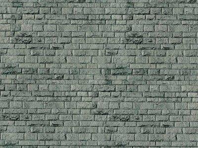 Busch 7421 HO Scale Slate Wall Decorative Sheets – 2x Cards (210x148mm)