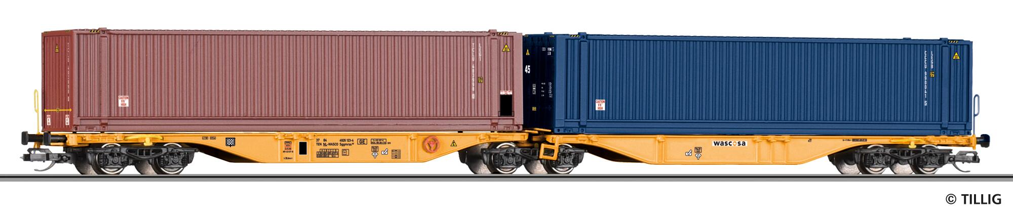 TILLIG 18079 Container car of the WASCOSA