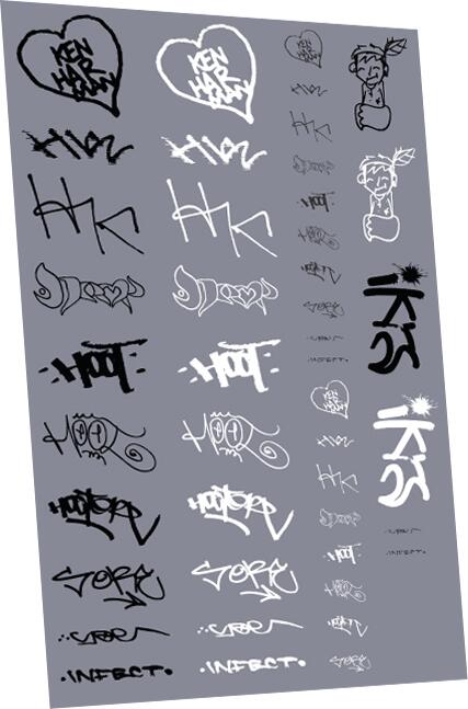 RAILTEC 4mm-8956 Graffiti: tags pack #6