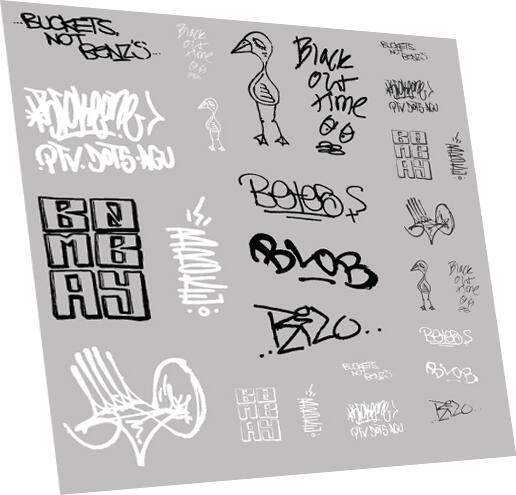 RAILTEC 7-8951 Graffiti: tags pack #1