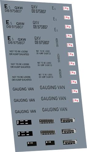 Railtec 2-2807 DB975807 "Hedgehog" QXV/QXW structure gauging van