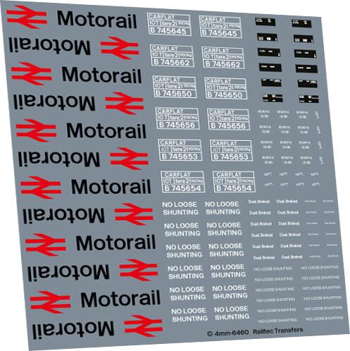 RAILTEC 4-6460 Carflat Motorails: full detail