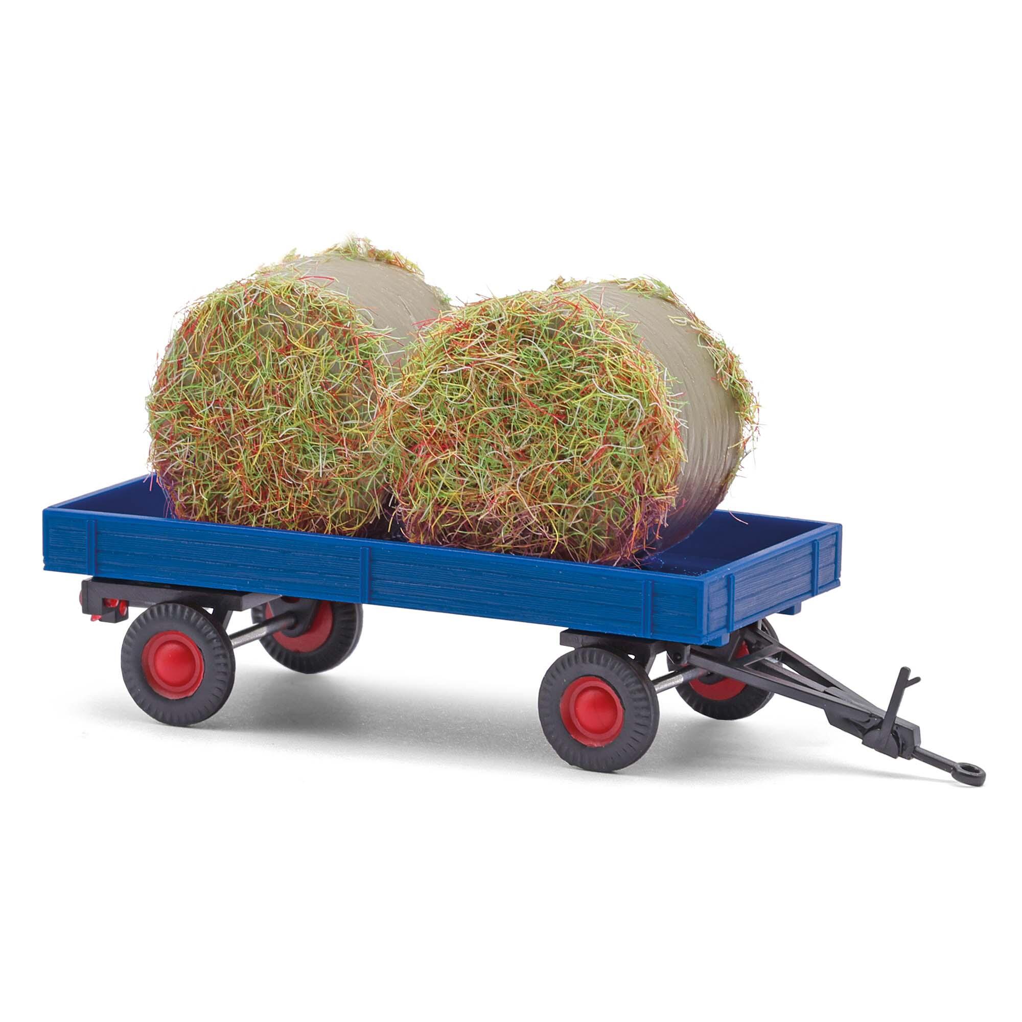 Busch 59975 Trailer with hay bales