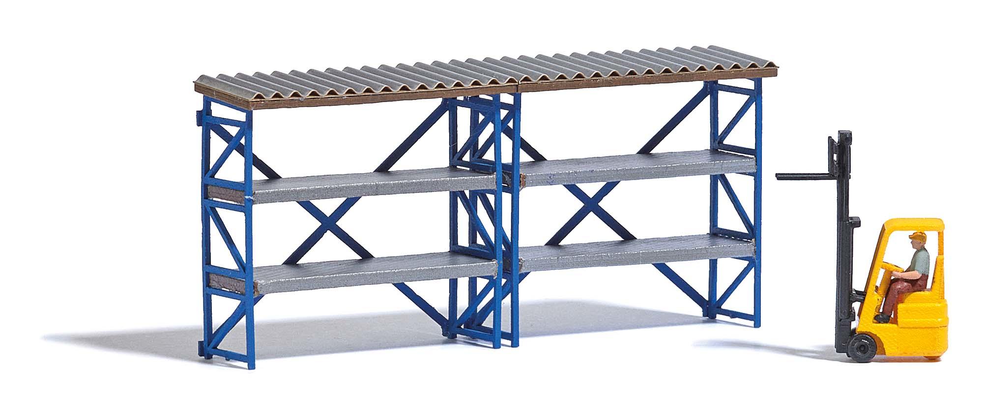 Busch 8848 Forklift with high rack