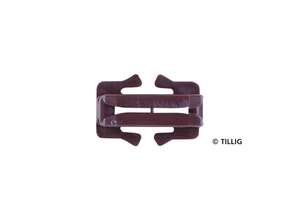 Tillig 83955 20 Brown bedding track isolated rail joiners