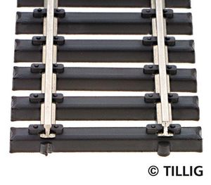 Tillig 83136 Box of 10 Flexible track with steel sleeper 520mm