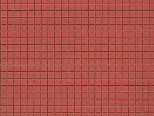 Auhagen 52222 2 Red Square Paving Decorative Plastic Sheets