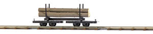 Busch 12222 Bolster wagon with timber load
