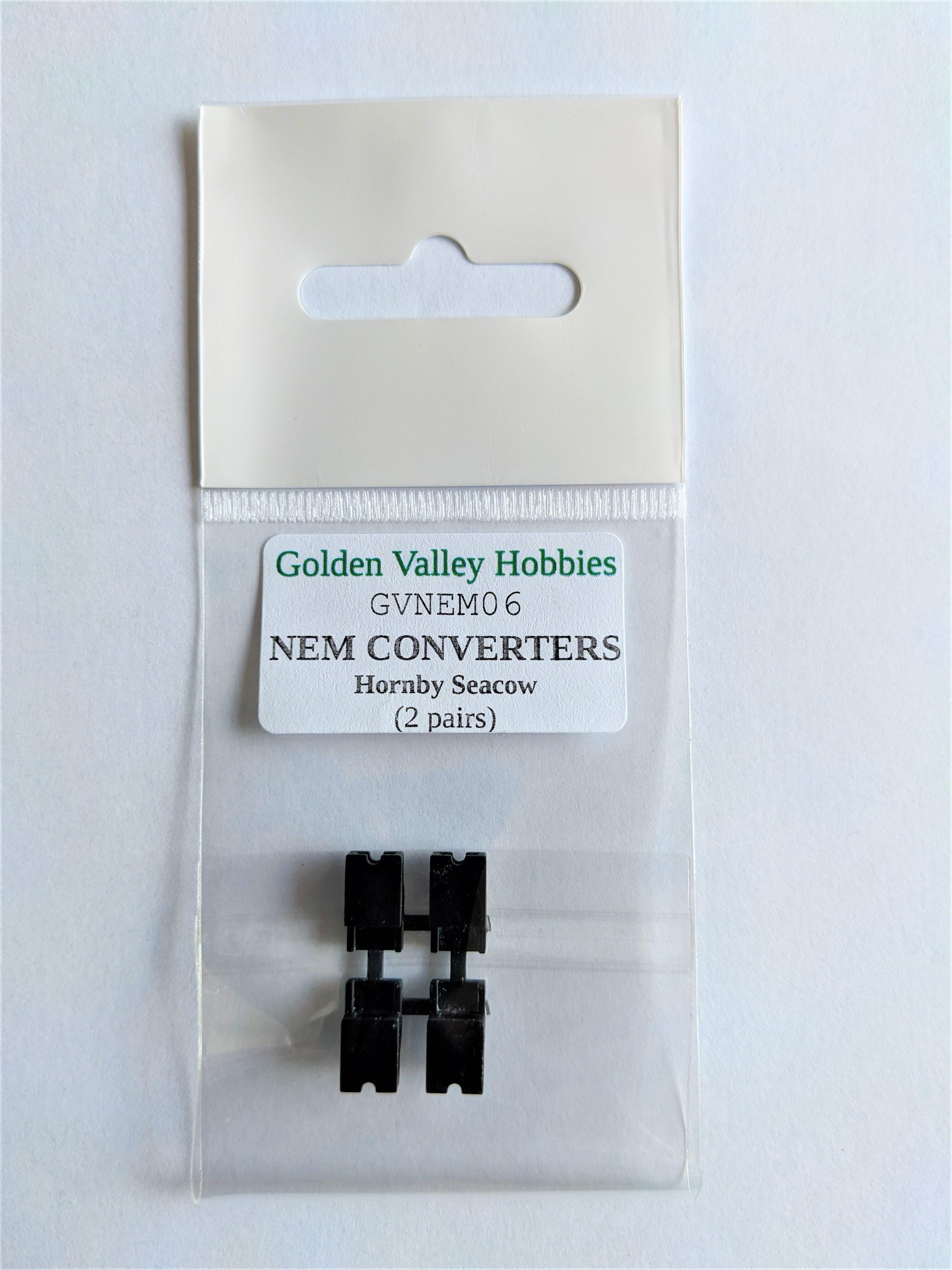 Golden Valley Hobbies GVNEM06 Conversion NEM pockets for Hornby Seacow (2 pairs)
