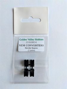 Golden Valley Hobbies GVNEM06 Conversion NEM pockets for Hornby Seacow (2 pairs)