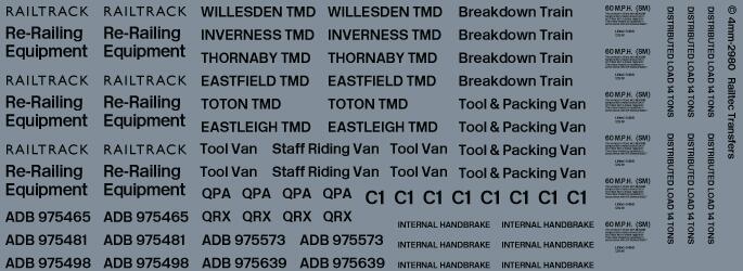 Railtec 4mm-2980 4mm Re-railing, breakdown, tool van pack