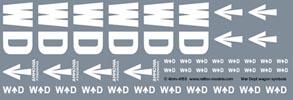 Railtec 4mm-4153 4mm War Department WD brandings: rolling stock
