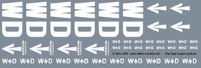 Railtec 4mm-4153 4mm War Department WD brandings: rolling stock