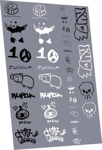 Railtec 4mm-8961 4mm Graffiti: tags pack #11