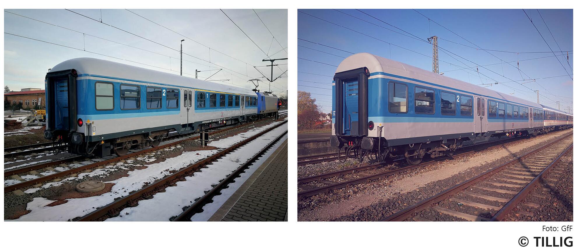 TILLIG 01099 Passenger coach set of the Gesellschaft für Fahrzeugtechnik mbH