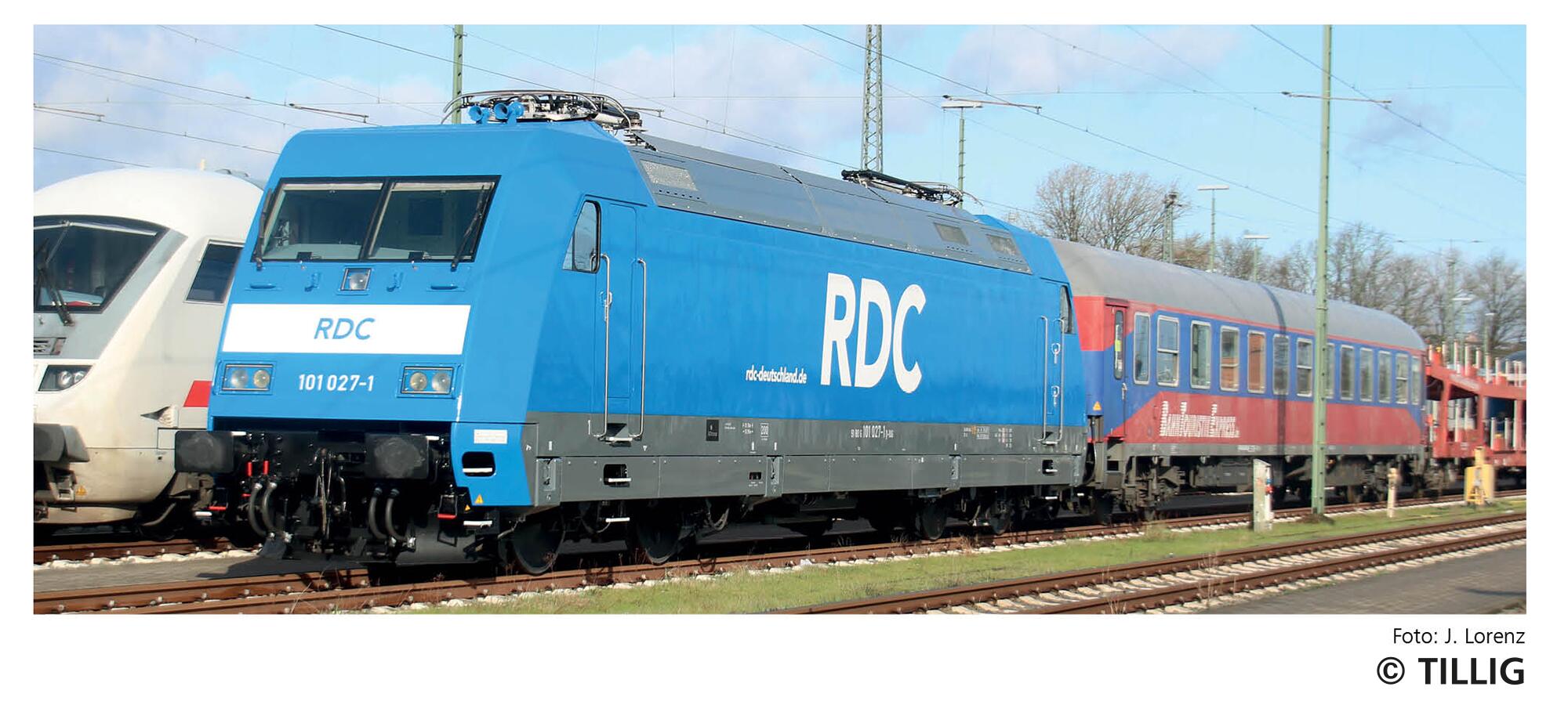 TILLIG 02321 Electric locomotive „Fahrziel Natur“ of the DB AG