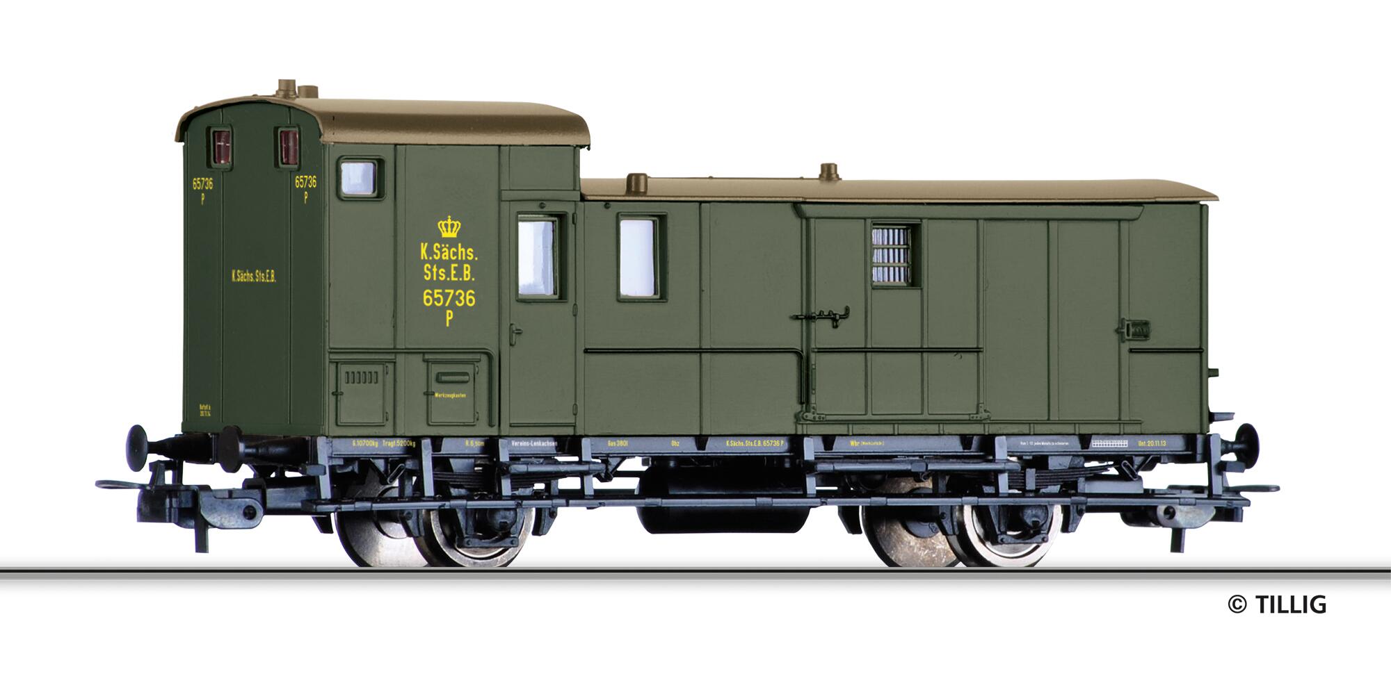 TILLIG 77064 Baggage car of the K.Sächs.Sts.E.B.