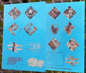 Railtec 4mm-8884 Sub sector plaque & cast arrow scars