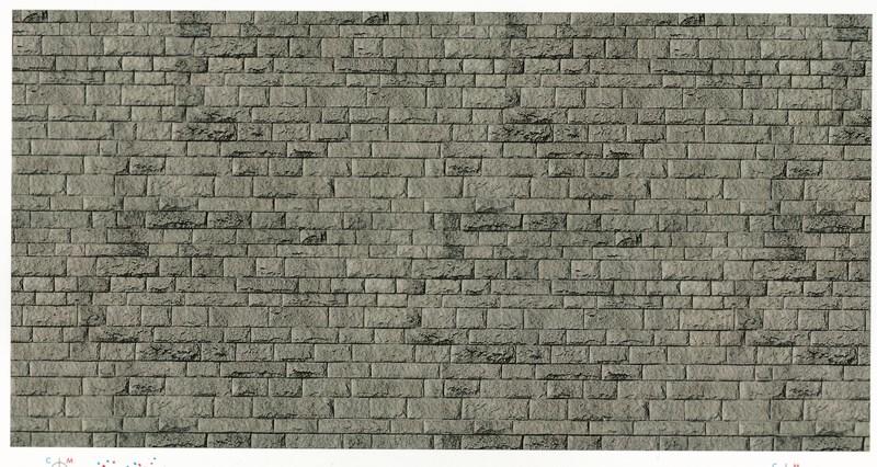 Vollmer 46052 Weathered granite stone wall embossed card sheet