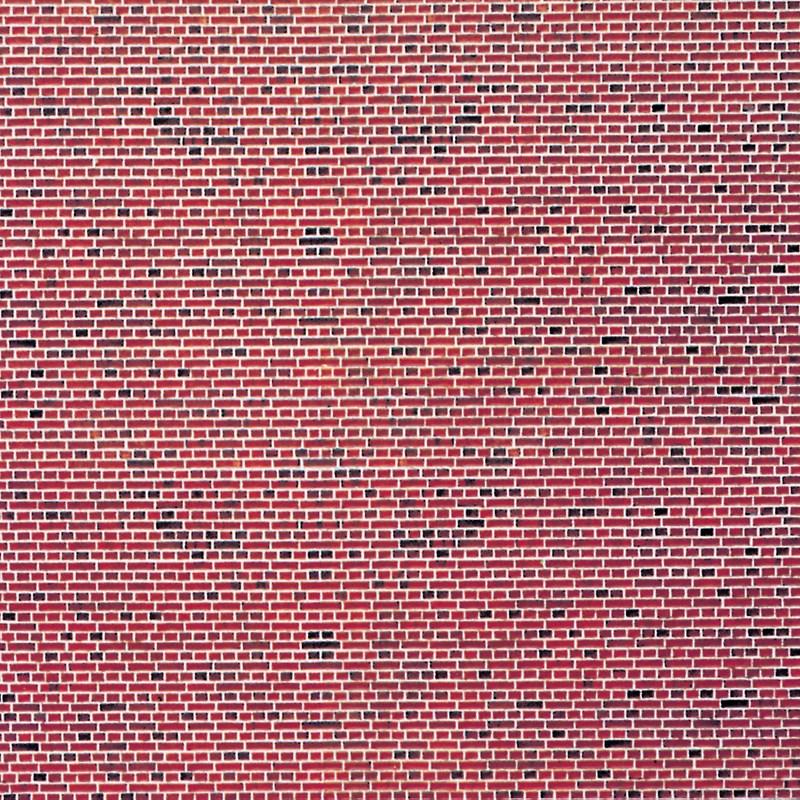 Vollmer 47361 Red brick embossed card sheet