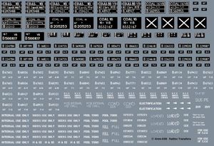 Railtec 4mm-6116 4mm 16t mineral pack incl industrial markings