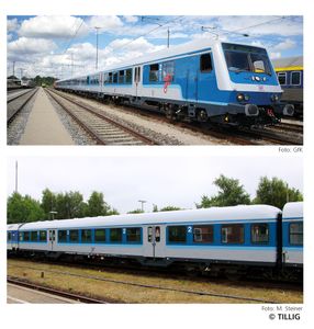 TILLIG 01098 Passenger coach set of the Gesellschaft für Fahrzeugtechnik mbH
