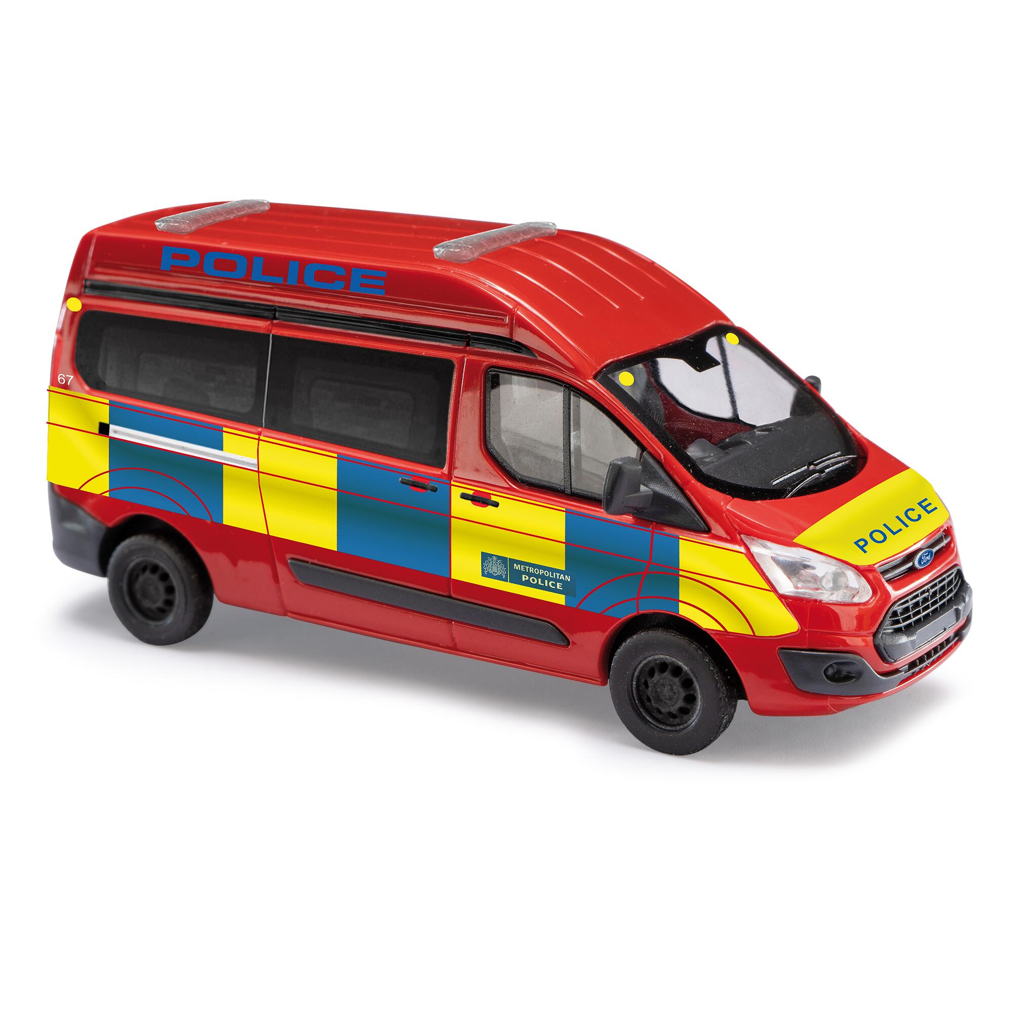 Busch 52519 Ford Transit Custom,Police England