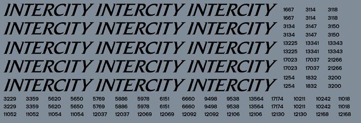 RAILTEC 4mm-1542 BR InterCity Swallow coach set (mk1/2/3)