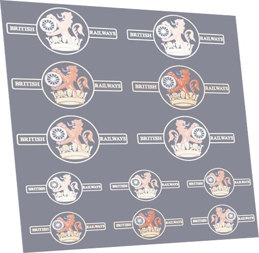 RAILTEC 7-1299 Faded BR late crest ferret & dartboard
