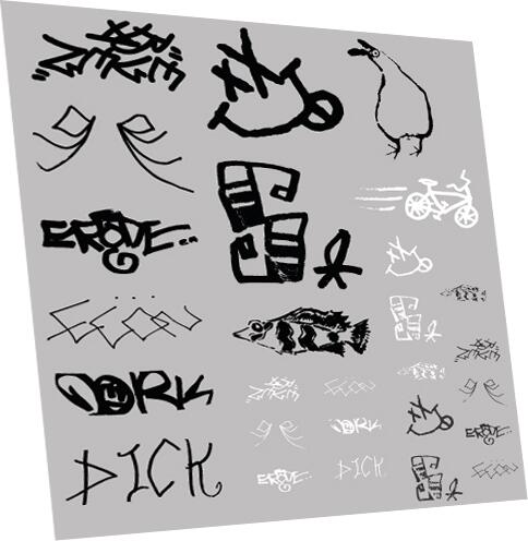 RAILTEC 7-8953 Graffiti: tags pack #3