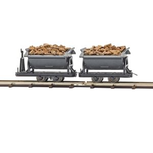 Busch 12263 Tipping wagons with split timber H0