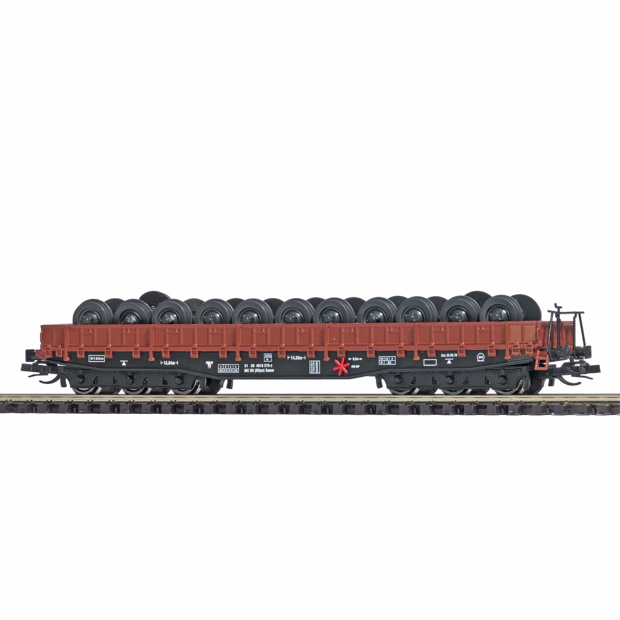 Busch 31176 Flat car with wheelsets load