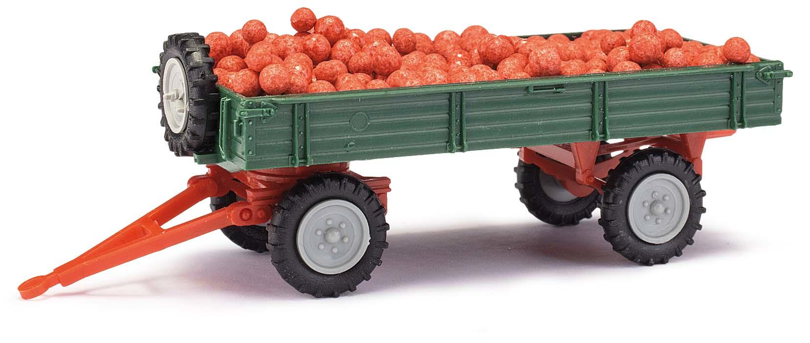 Busch 210010220 Green T4 trailer with apples