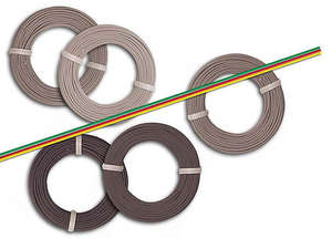 Busch 1782 3 coloured green, red and yellow ribbon cable
