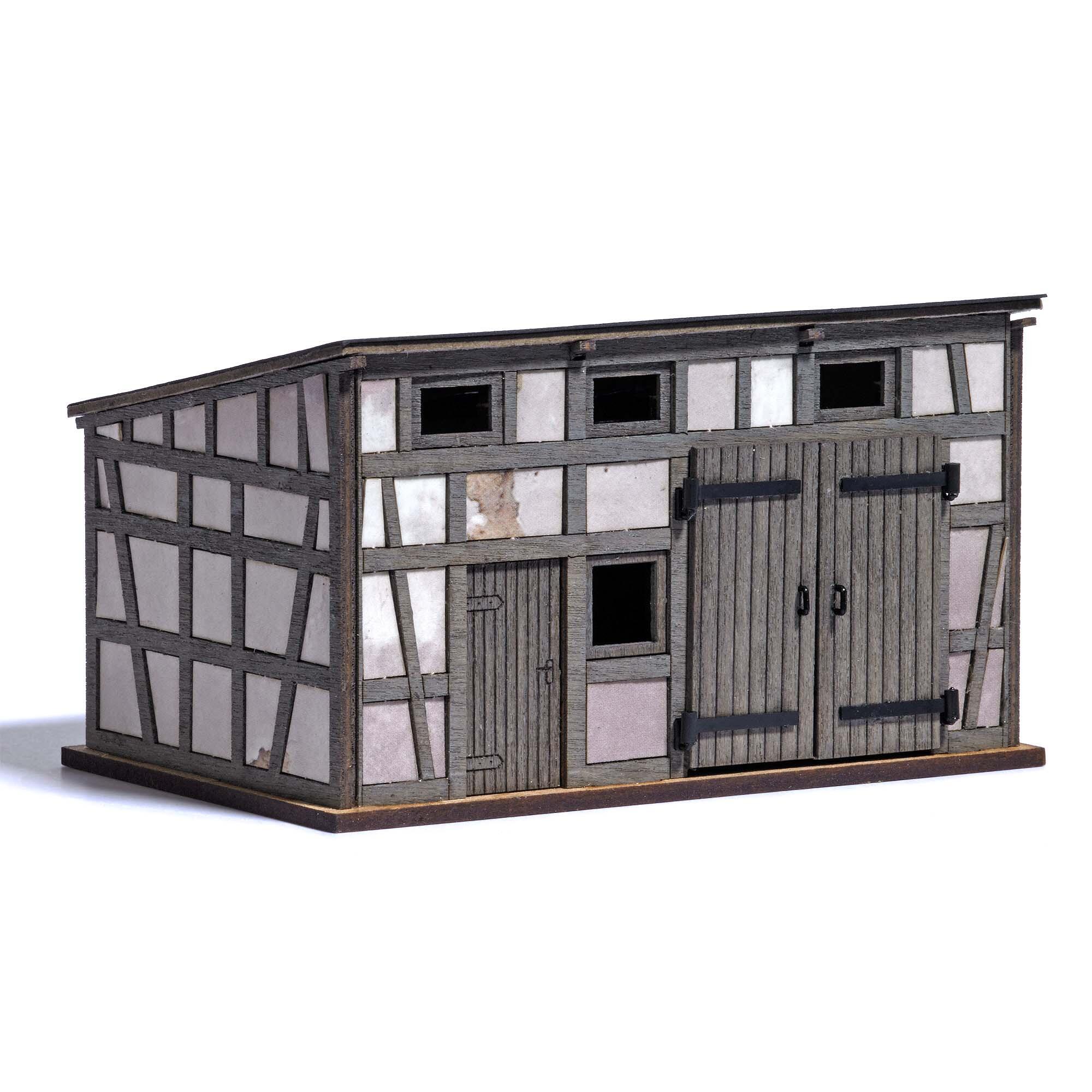 Busch 8793 Weathered backyard shed