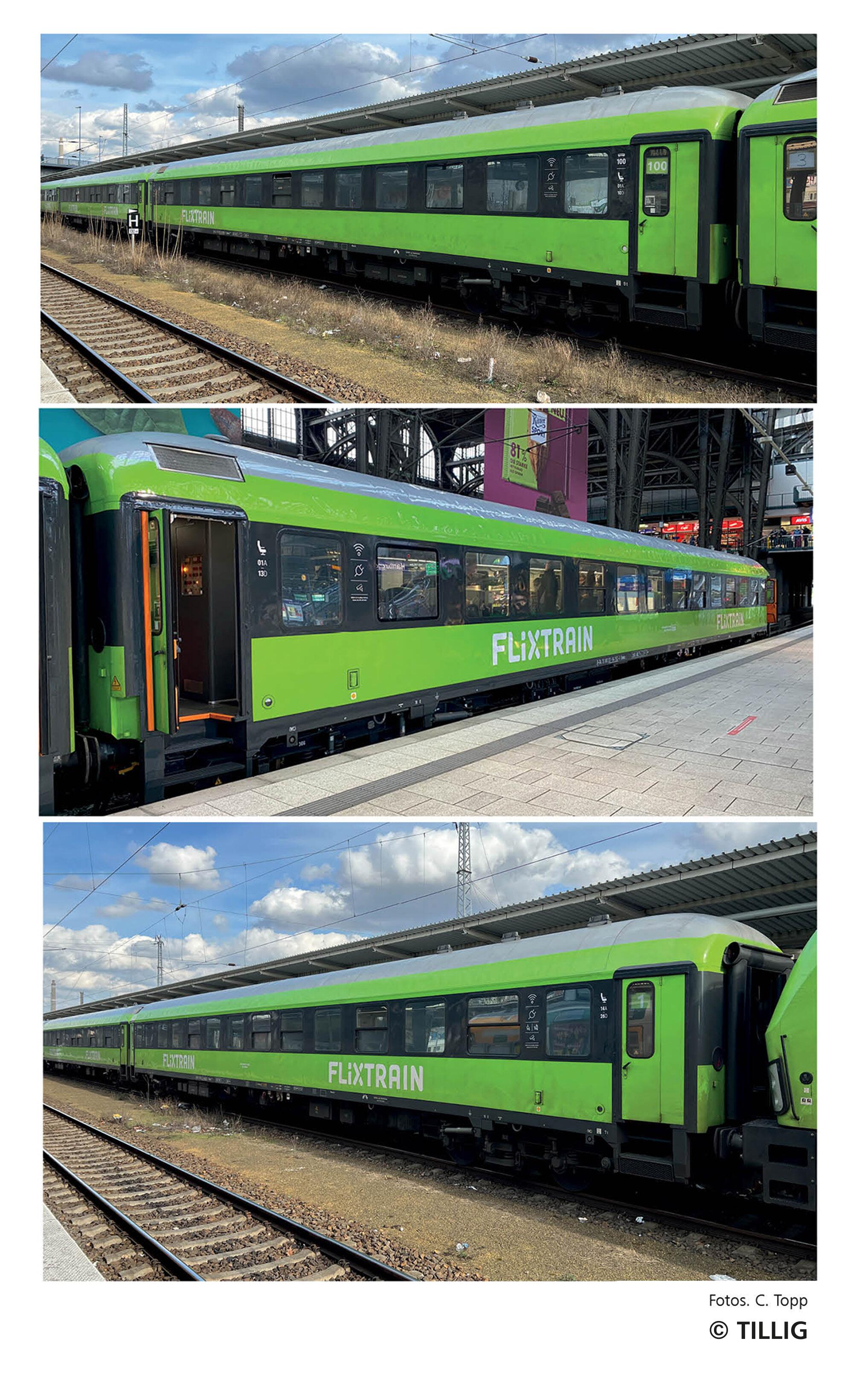 TILLIG 01100 Passenger coach set “Flixtrain"