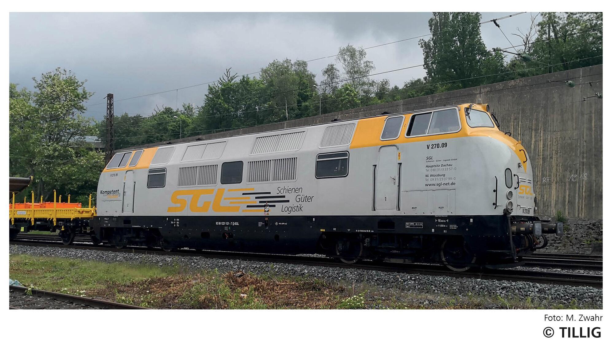 TILLIG 04512 Diesel locomotive of the Schienen Güter Logistik GmbH