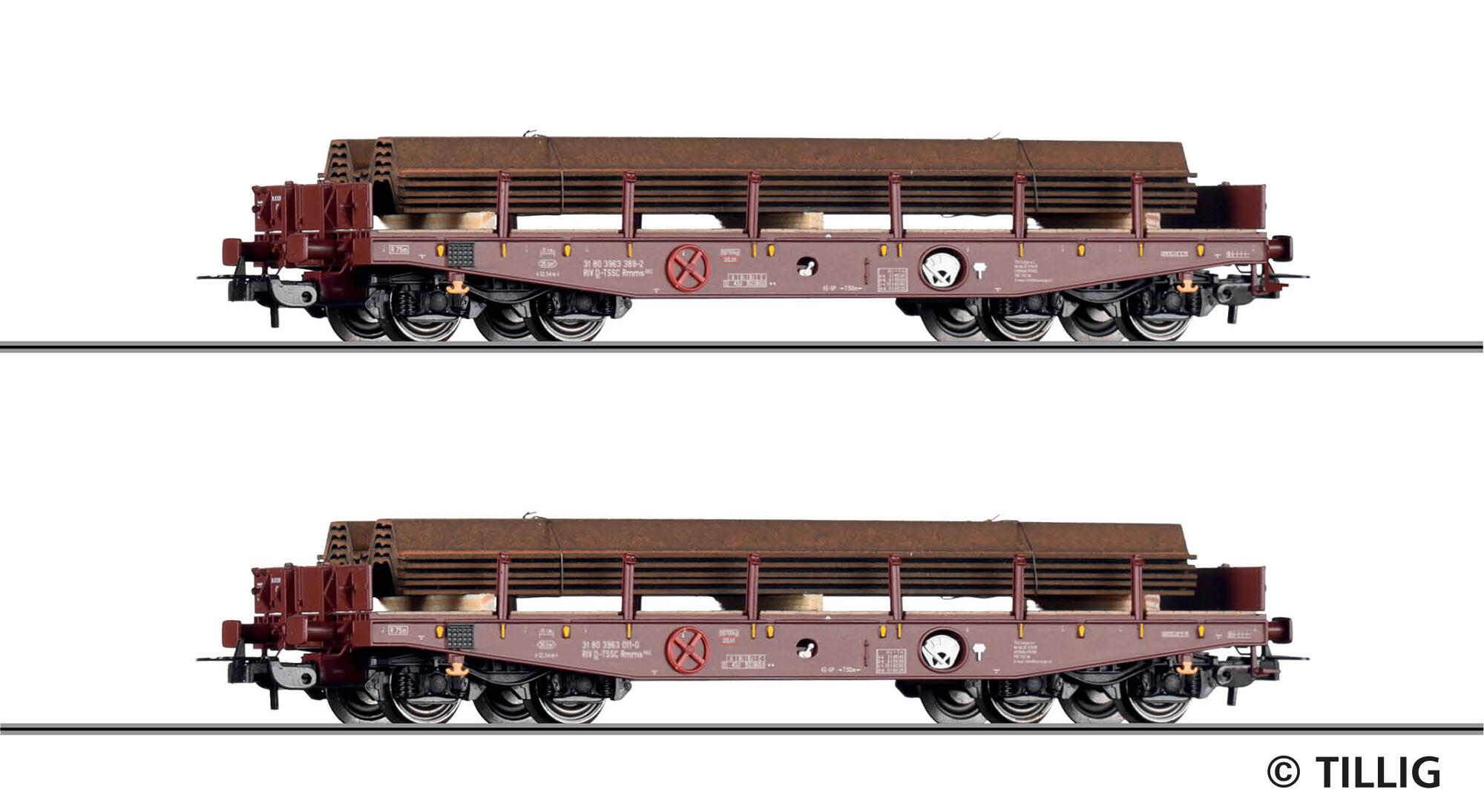 TILLIG 70073 Freight car set of the TSS Cargo a.s. (CZ)