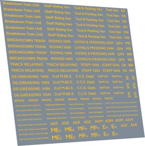 RAILTEC 4mm-2978 Early BR breakdown pack: yellow text