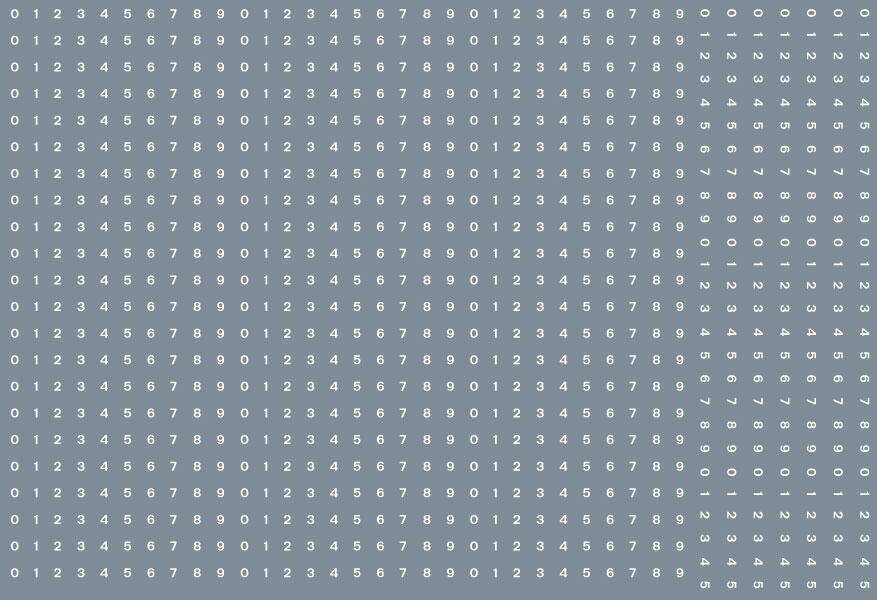 RAILTEC ALL-0023 Numeric sheet: white BR numbering (1mm high)